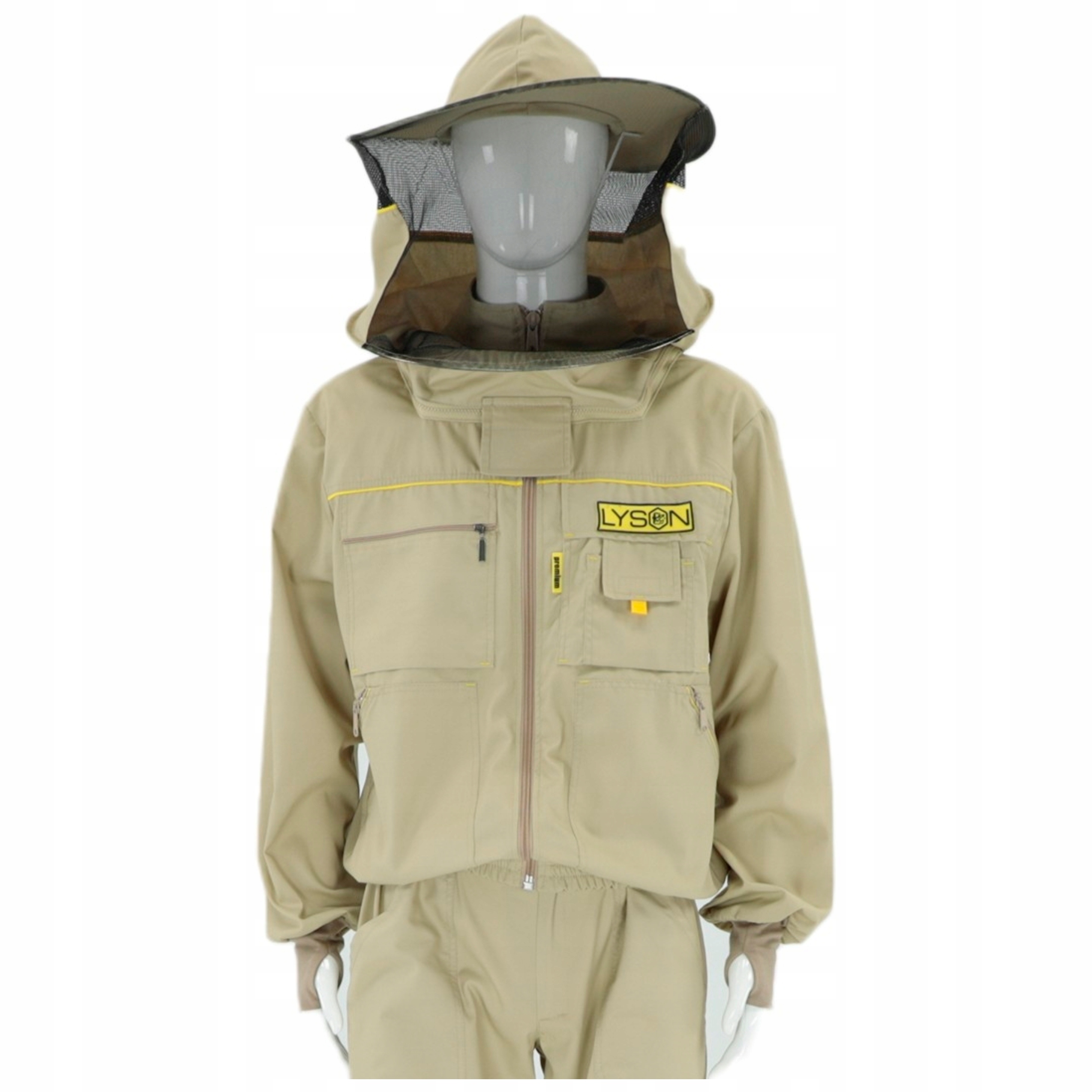 Rozopínateľná vČELÁRSKA Bluza s klobúkom veľkosť L Premium