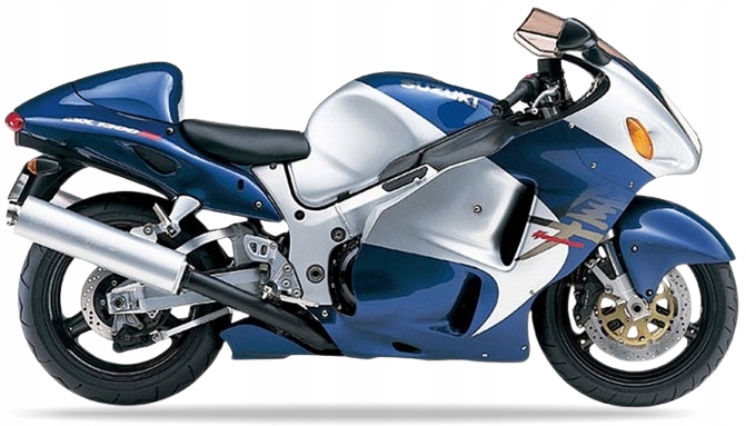 Nálepky Juula Na Suzuki Gsx 1300 R Hayabusa 2001 CN5 Modrý 1LF Strieborný