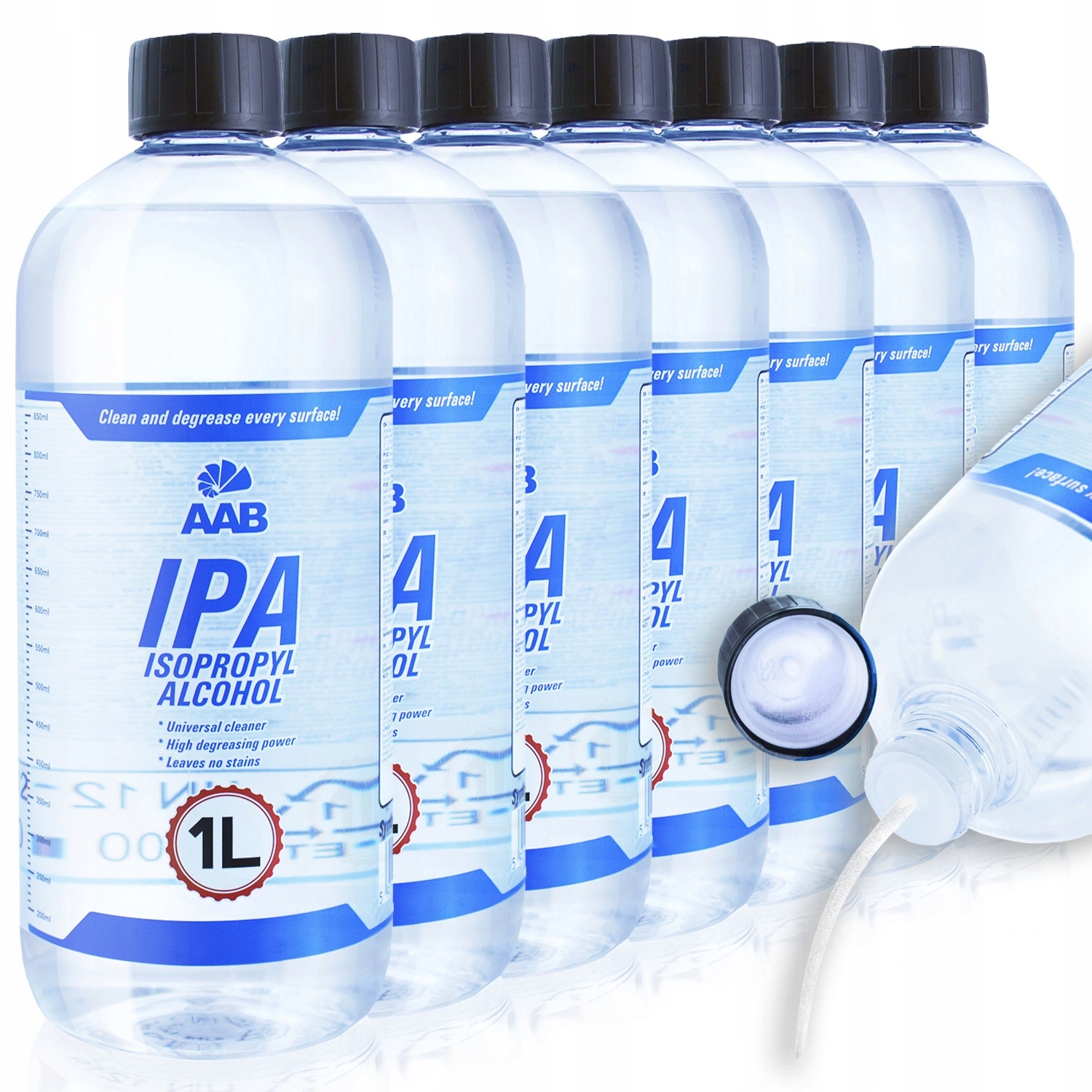 7 x ALKOHOL IZOPROPYLOWY IZOPROPANOL IPA 1L 99.7%