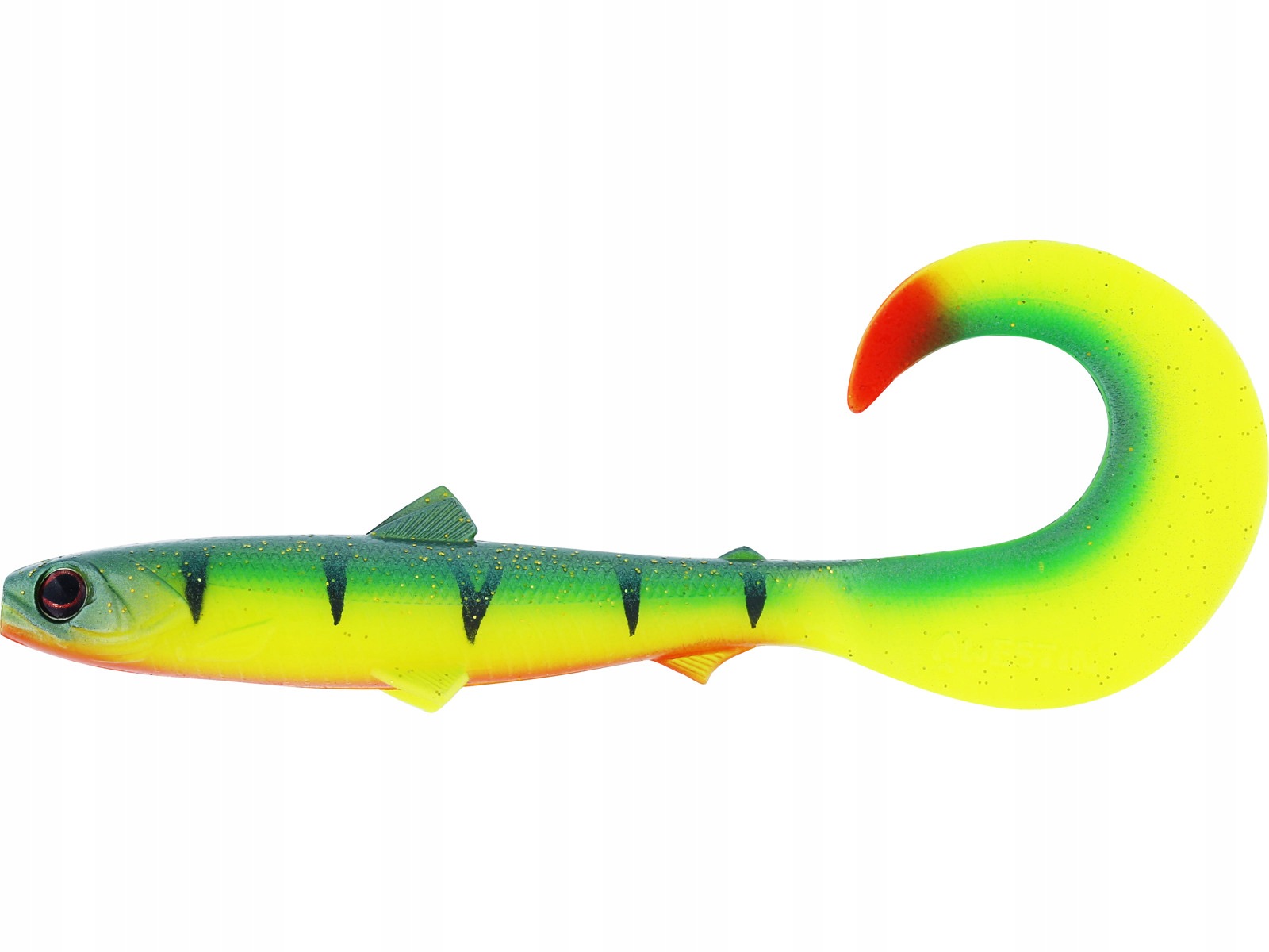 Westin BullTeez Curltail 8cm 3g Tiger Perch