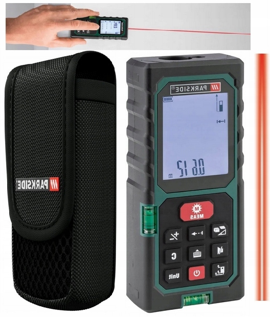Dalmierz Laserowy PARKSIDE PLEM 50 C3 + Pokrowiec Etui Zakres 0.05-50m EAN (GTIN) 4601905418189