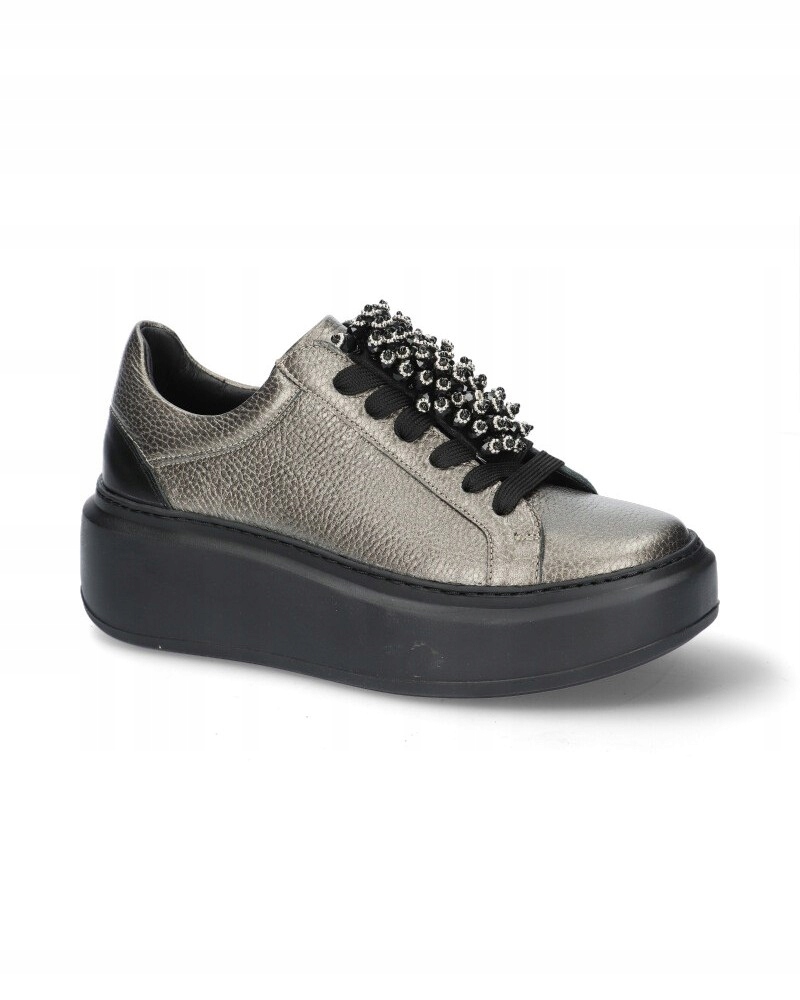 Sneakersy Karino 4786/013 Ciemne Srebro R.38