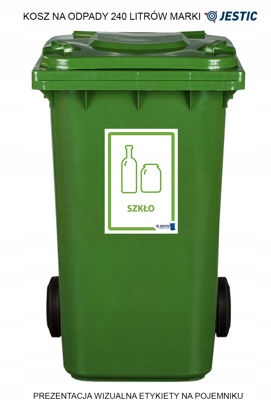 NAKLEJKI NA KOSZ SEGREGACJA ŚMIECI 30CM A4 - 3 SZT Rodzaj papier