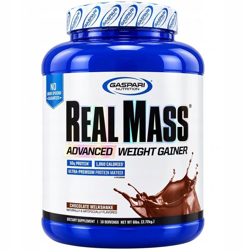 Gaspari Nutrition Real Mass 2720 g gainer čokoláda