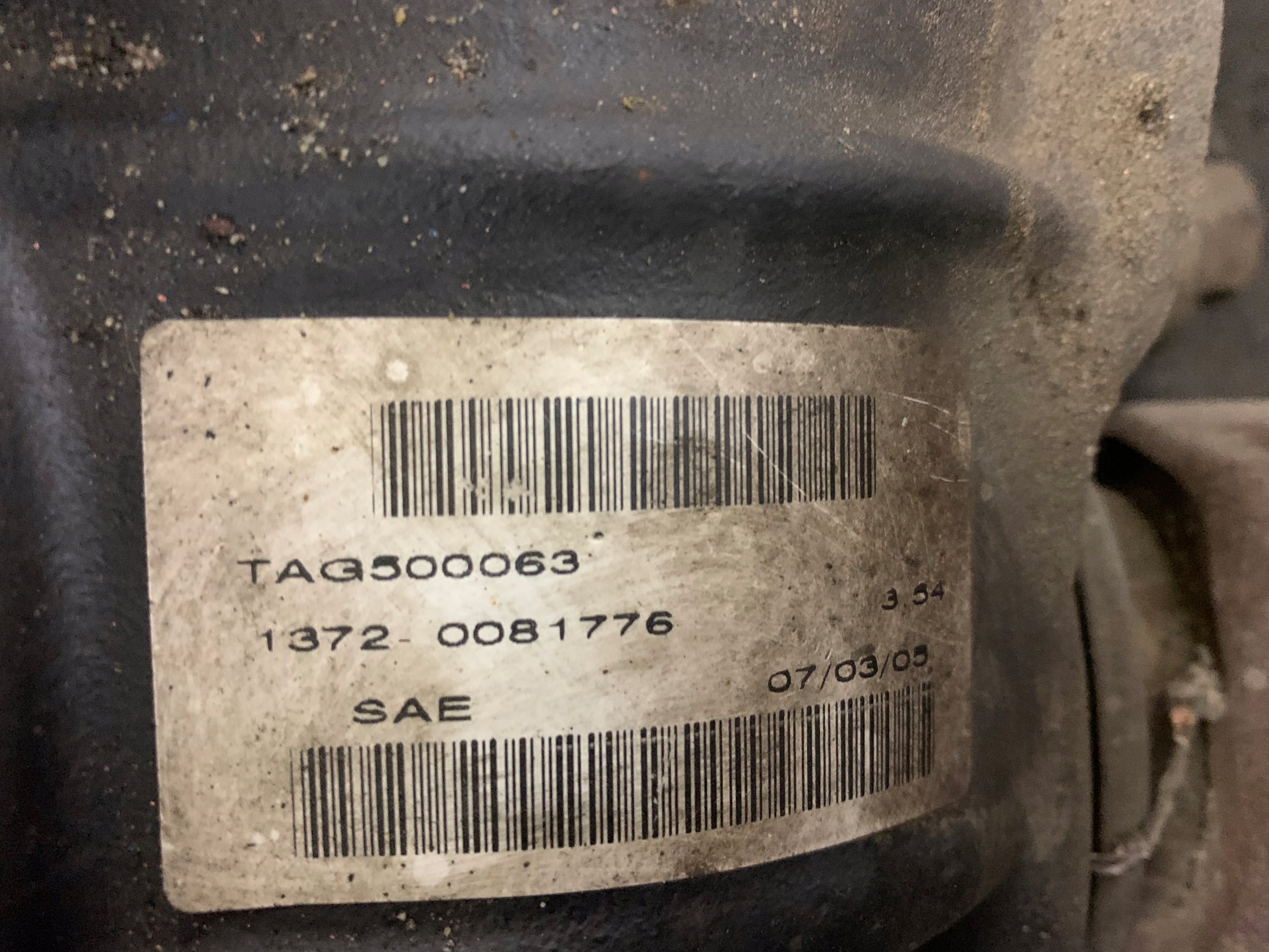 differenziale REDUKTOR Anteriore TAG500063 RANGE ROVER SPORT e L320 05-13