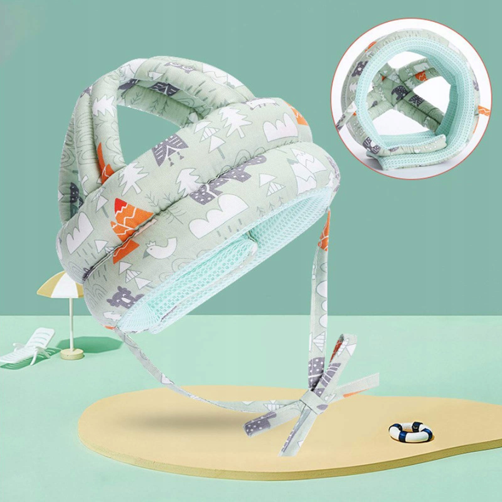 KASK OCHRONNY DLA DZIECI DO NAUKI CZWORAKOWANIA RACZKOWANIA CHODZENIA Marka bez marki