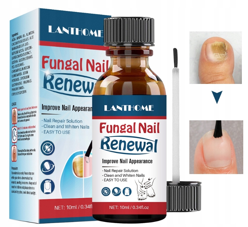 Plíseň na nehty Silný přípravek na opravu nehtů Lanthome 10 ml