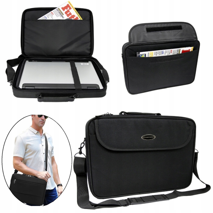 

Torba Na Laptopa Pojemna Regulowany Pasek Do 17”