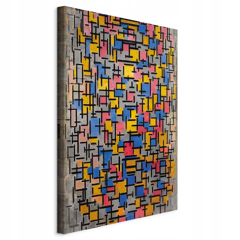 Piet Mondrian Kompozice Obraz Na Plátně Abstrakce Kancelář Obývací Pokoj XXL 60x90