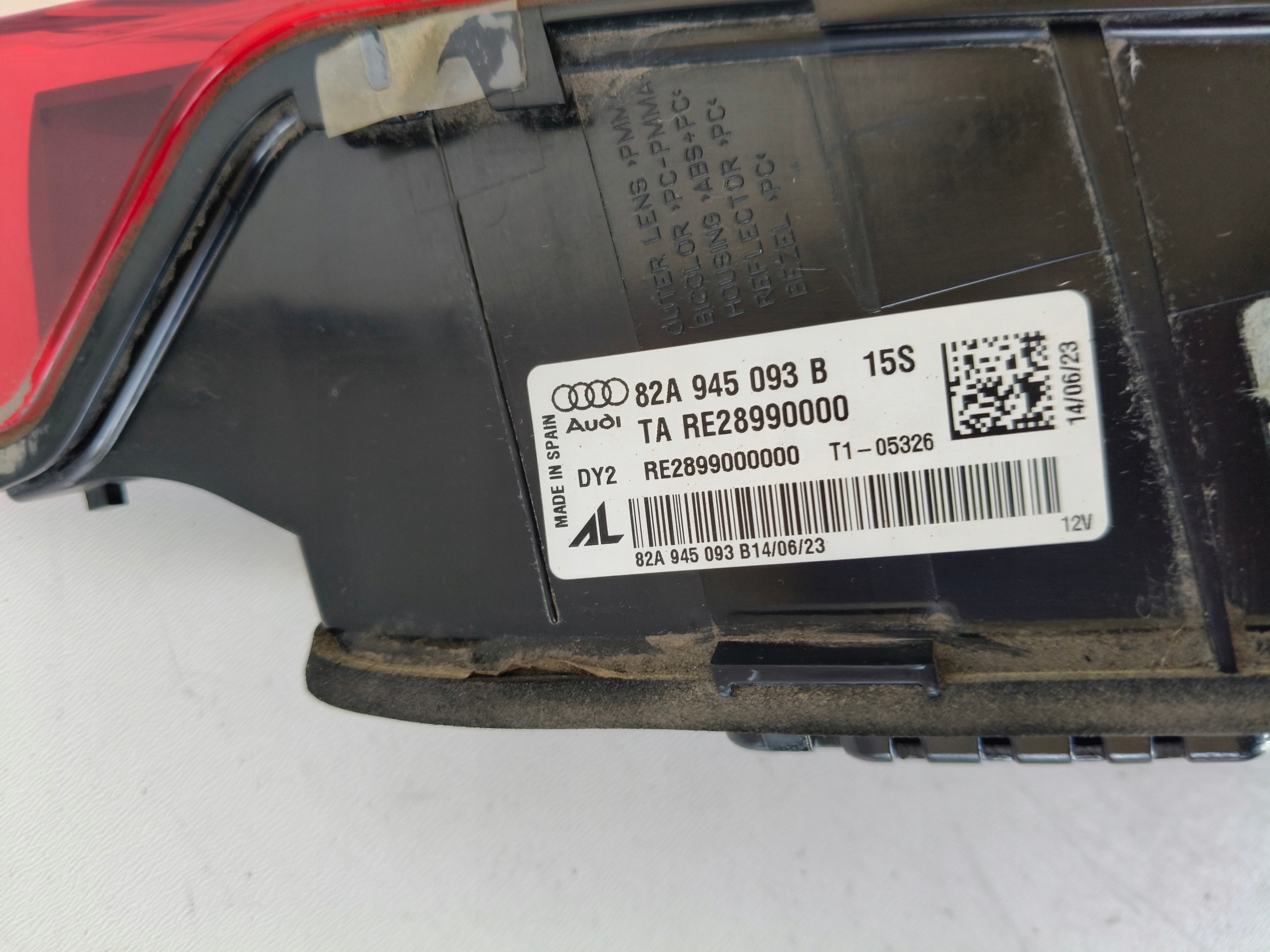 light left rear to the bonnet AUDI A1 II 82A 18- LED