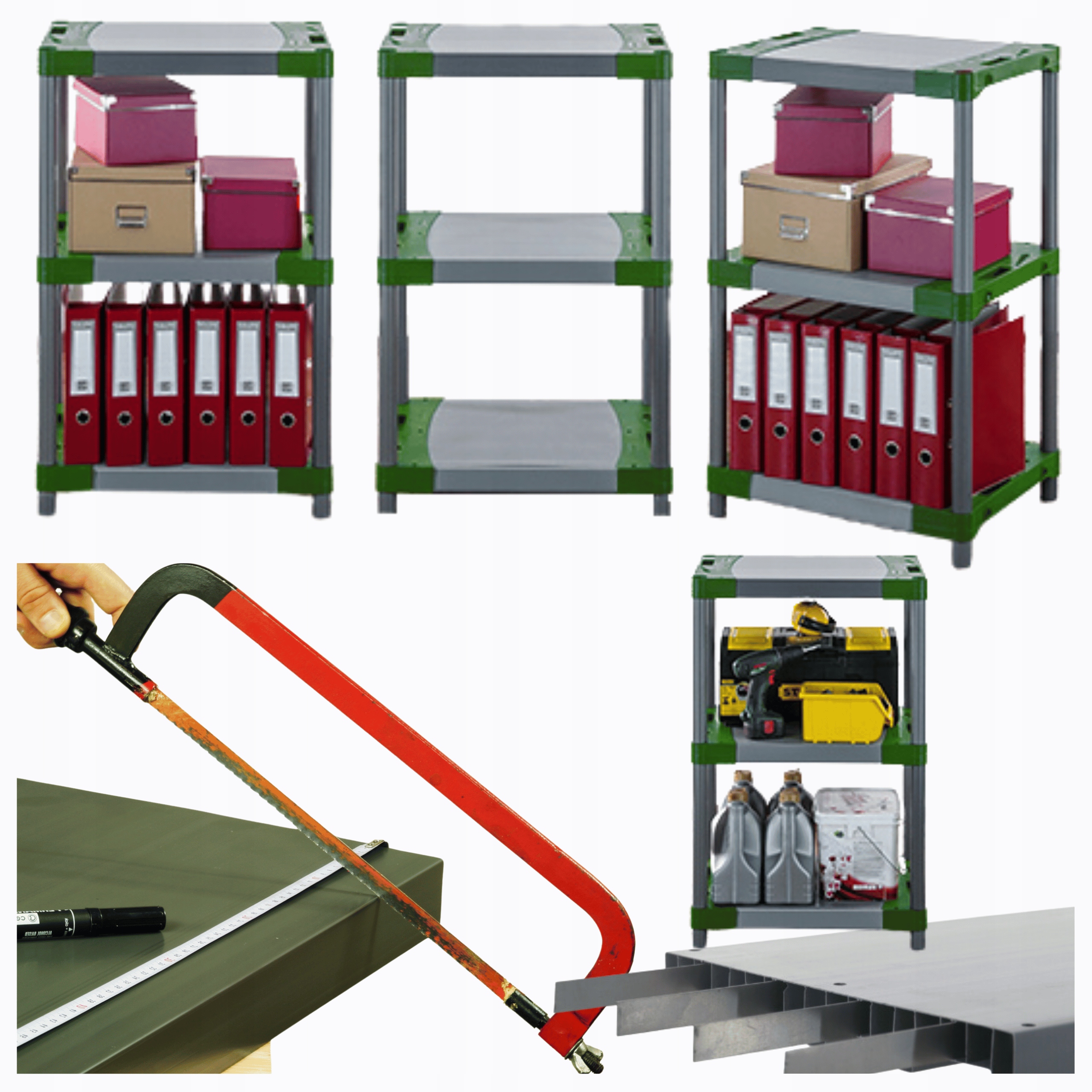 Plastový stojan do pivnice regál Vystužený 98x50x46 cm 97% Recyklácia Eco