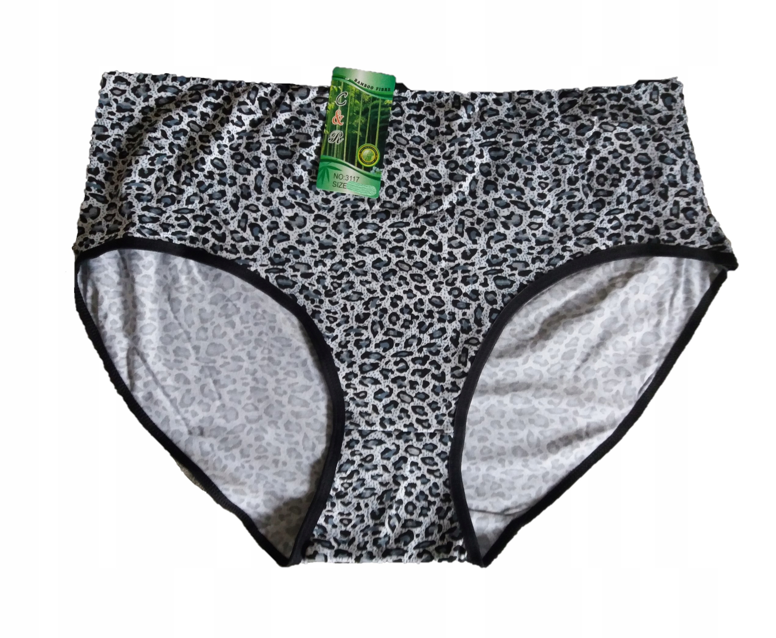 

Figi Majtki Damskie 2XL / 3XL Bambus 95% Panterka