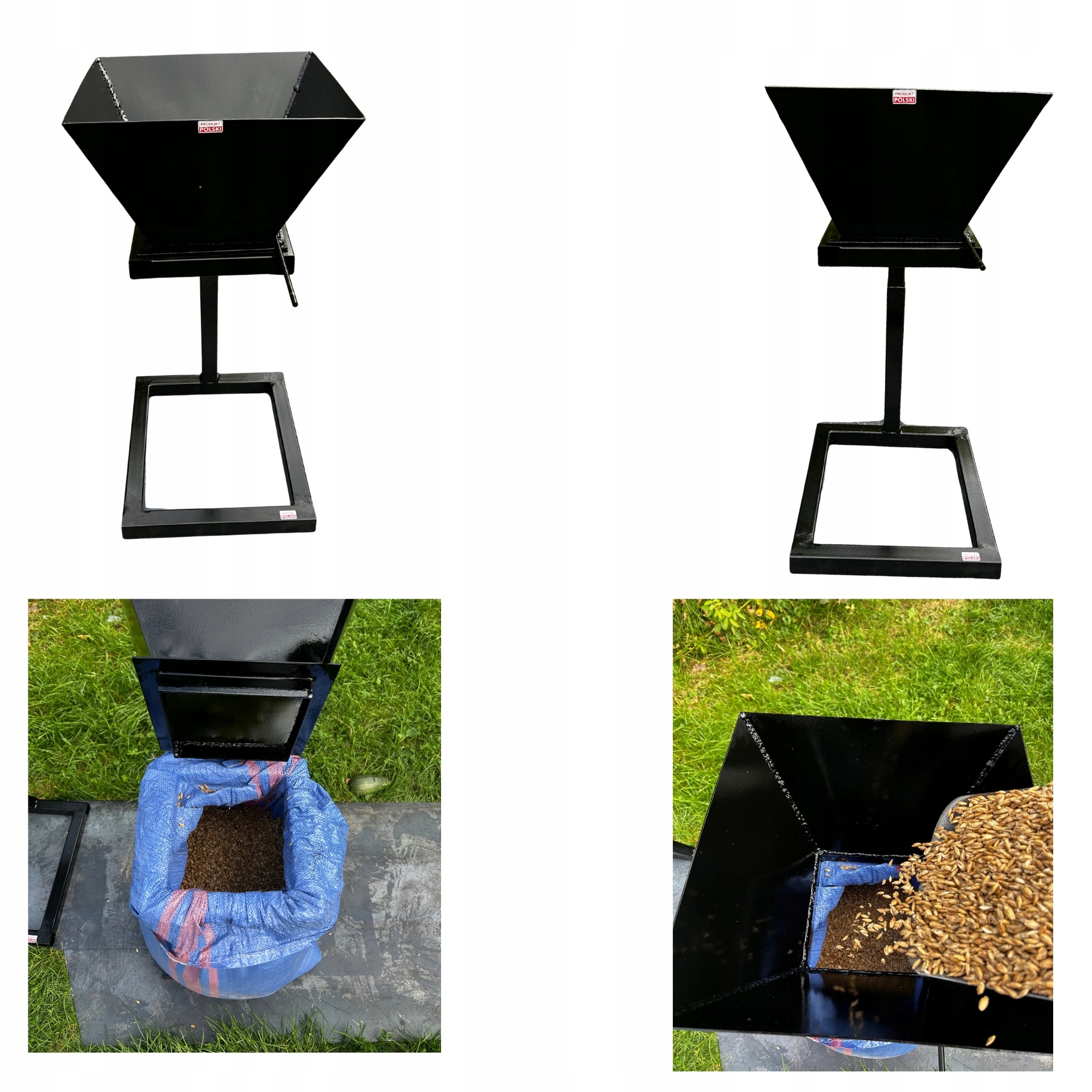 STALOWA WORKOWNICA STOJAK DO NAPEŁNIANIA WORKÓW 15KG+ REGULOWANA Waga produktu z opakowaniem jednostkowym 17 kg