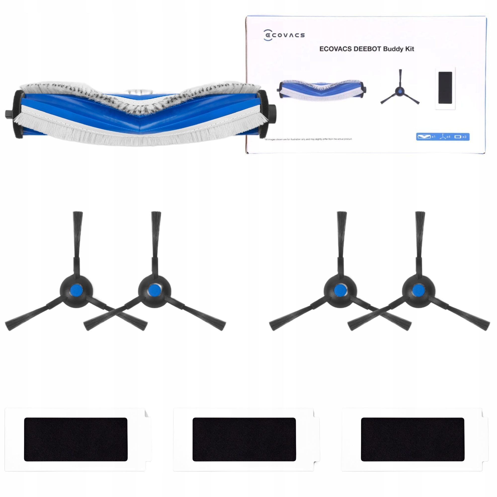 Ecovacs Servisní sada pro filtry kartáčů T30 Pro OMNI/T30 Omni