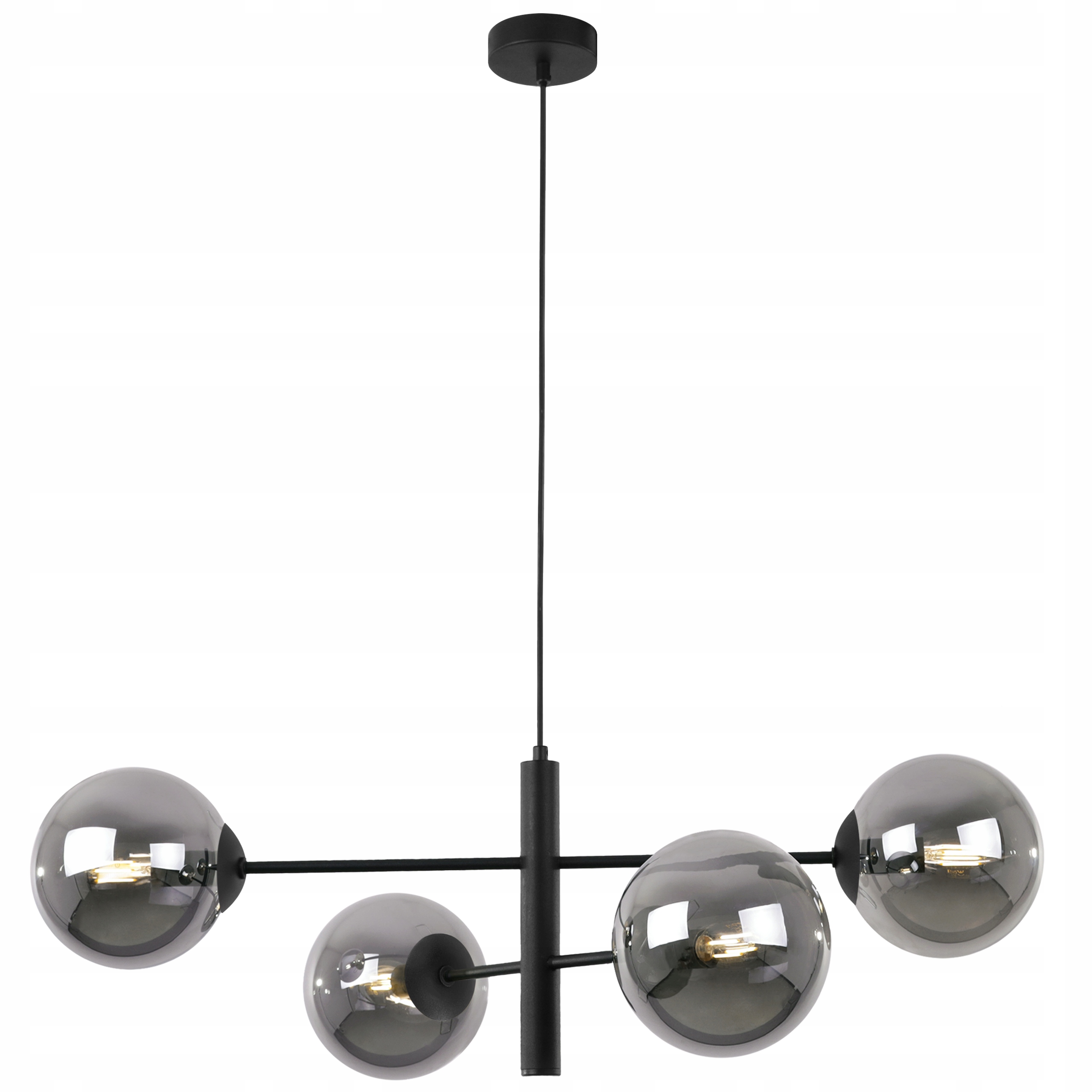 Stropní Svítidlo Závěsný Lustr Černá Do Obývacího Pokoje Glamour Loft Kule