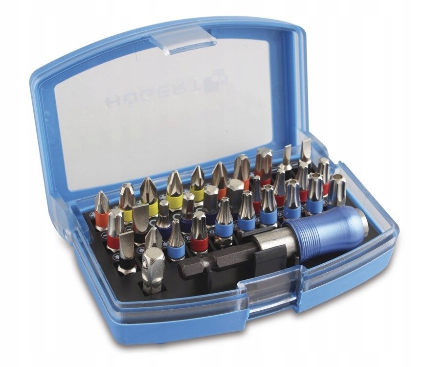 ZESTAW WKRĘTAKÓW STAL S2 HOGERT 32 SZTUK HT1S400