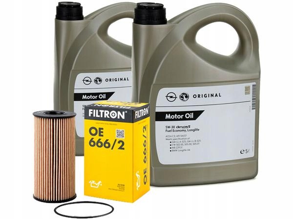

Oe Opel Gm 5W30 DEXOS2 10L+FILTR Oleju OE666/2