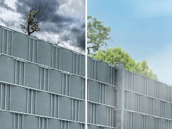 Kryt plotu závěs stínící panelové pásy na panely plotu 140 m 4x35 m šedá