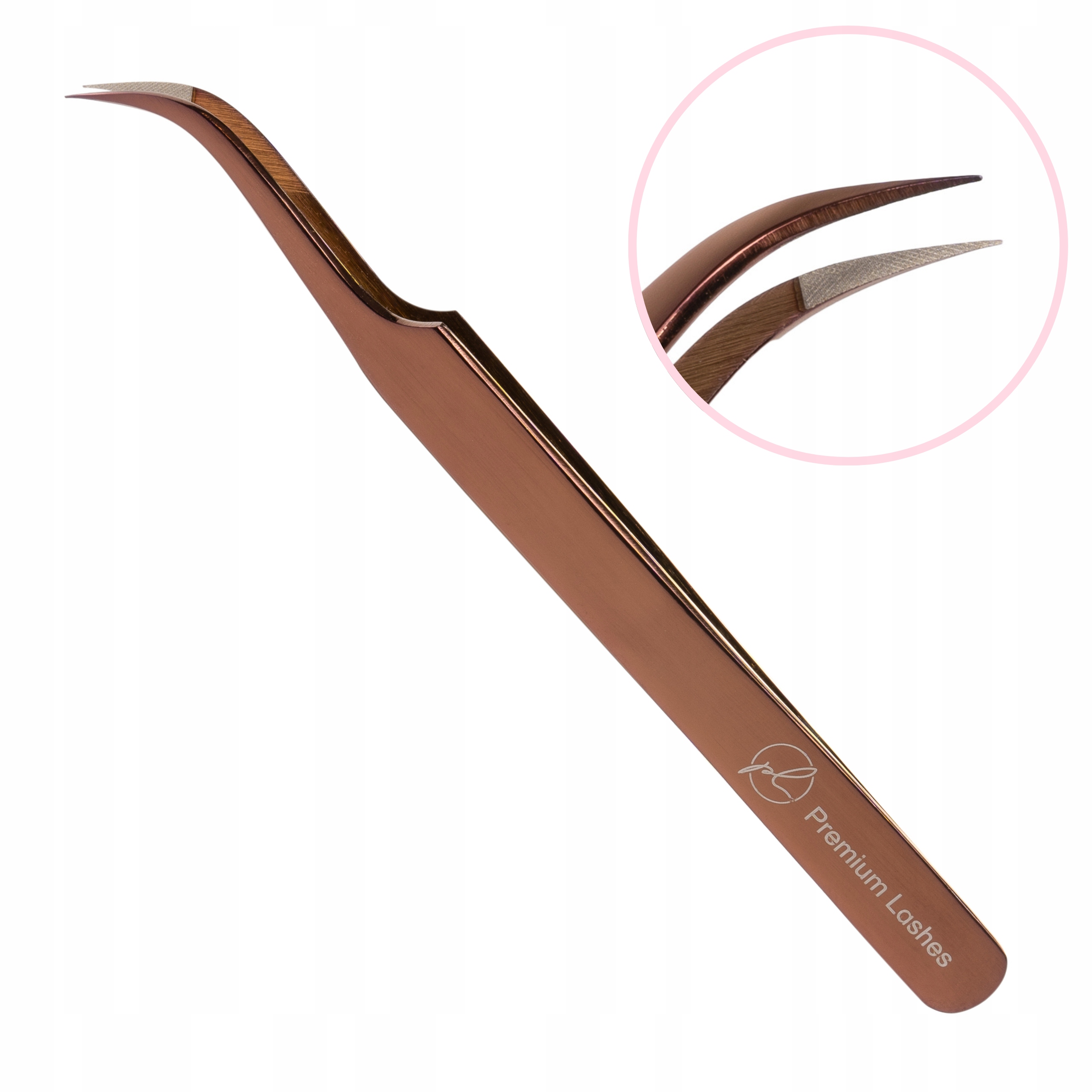 Pinzeta na řasy zakřivená 45 stupňů Dvoupinová Ultra Grace Premium Lashes