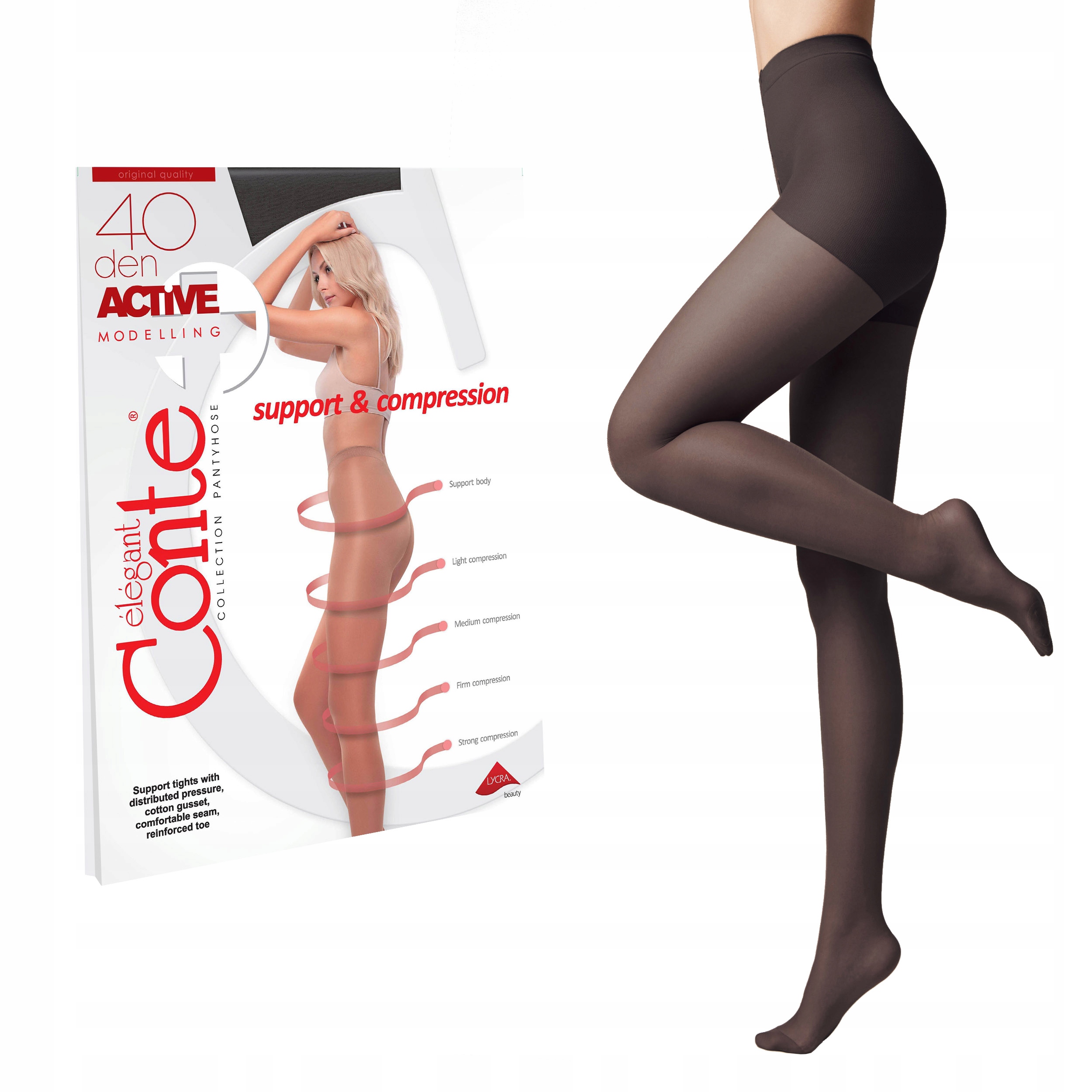 

Rajstopy z efektem modelowania Active 40 Lycra