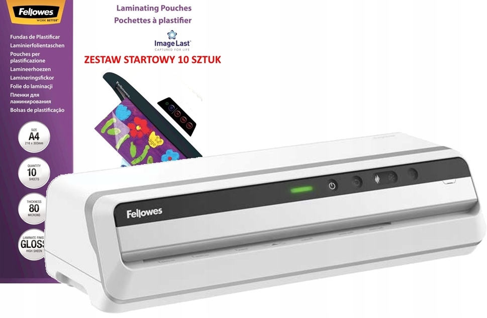 Szybki profesjonalny laminator biurowy Fellowes Jupiter A3 folia A4 80mic