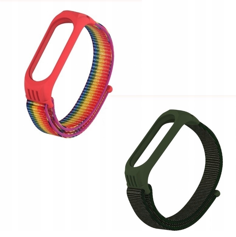 

Opaska Pasek do Xiaomi MI Band 5 Nylon - 2 Sztuki