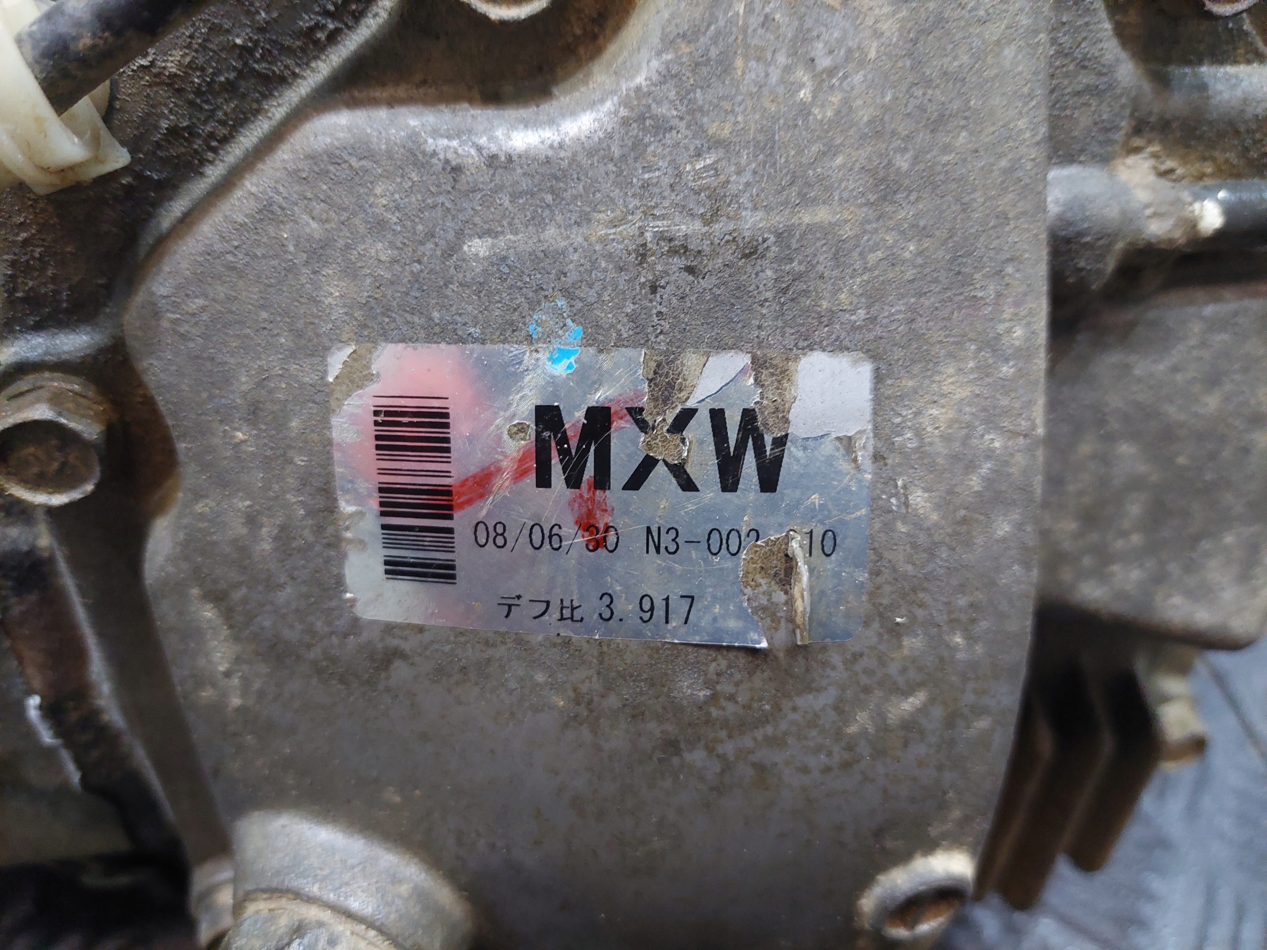 differential front front MXW 3.917 AUTOMAT MITSUBISHI PAJERO IV 3.2 DID