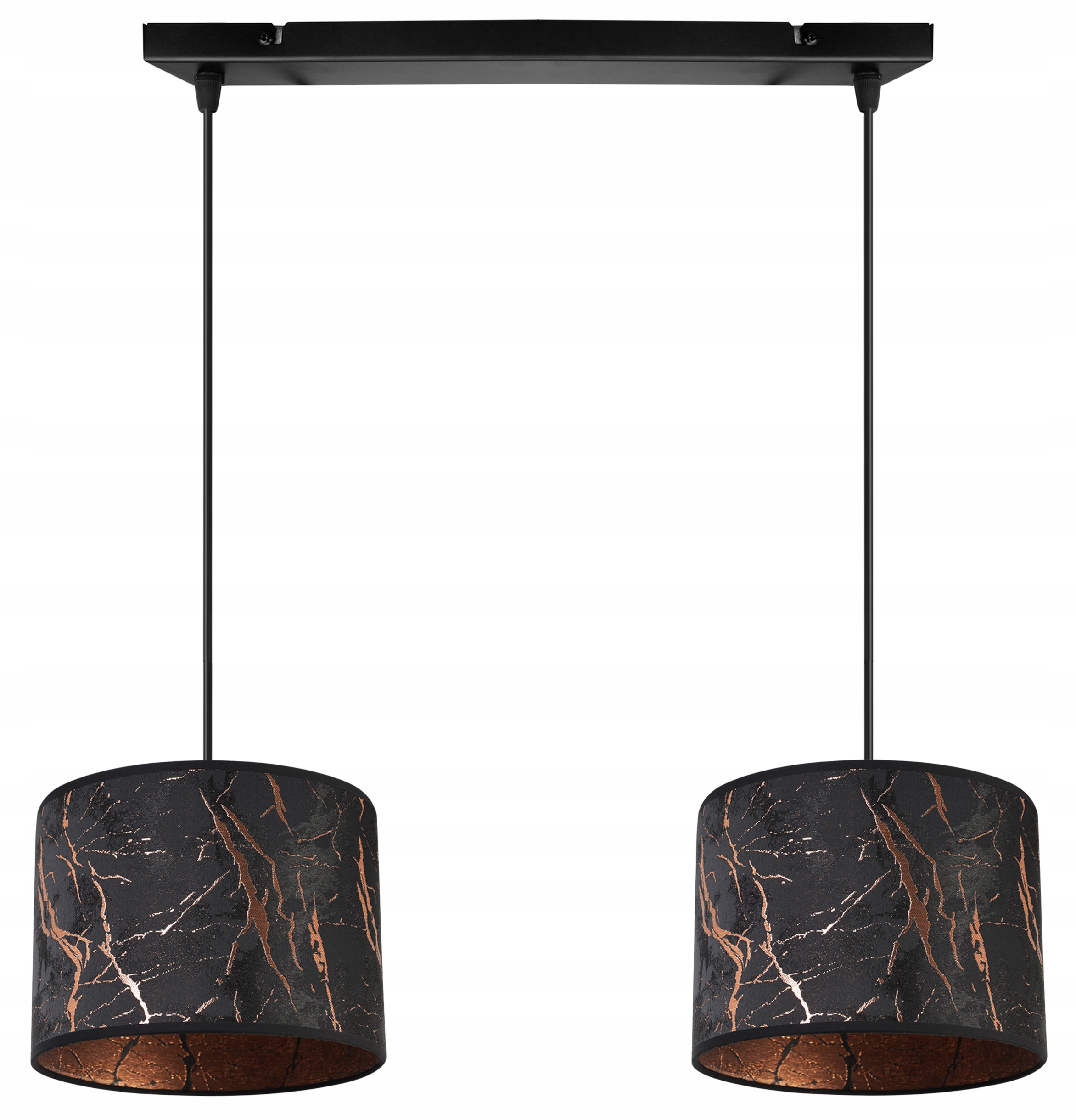 

Lampa Wisząca Żyrandol Sufitowa Abażur Wzór Miedź
