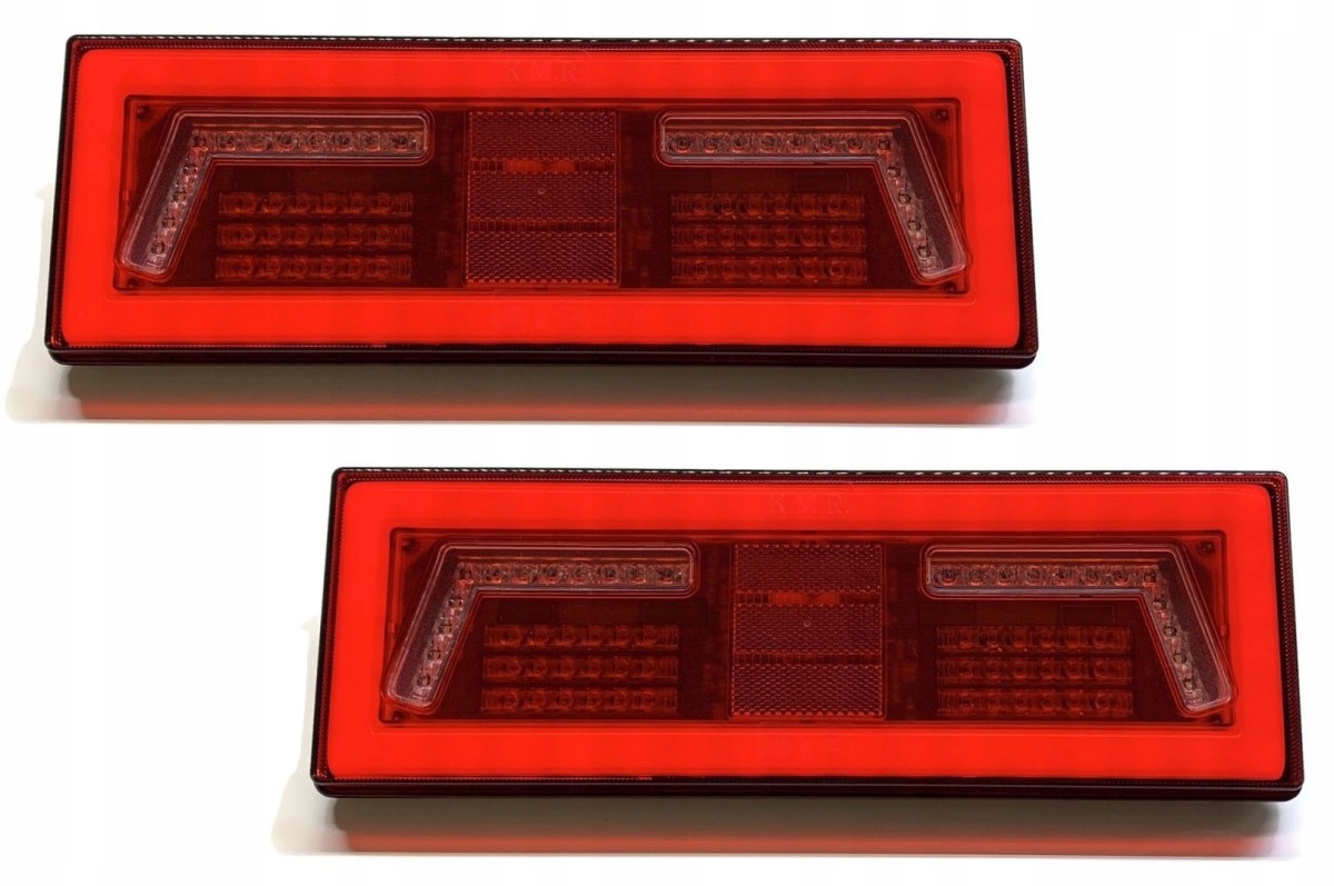 2X Led Zadní Kombinovaná Lampa Neon Tir Kmr 12V 24V