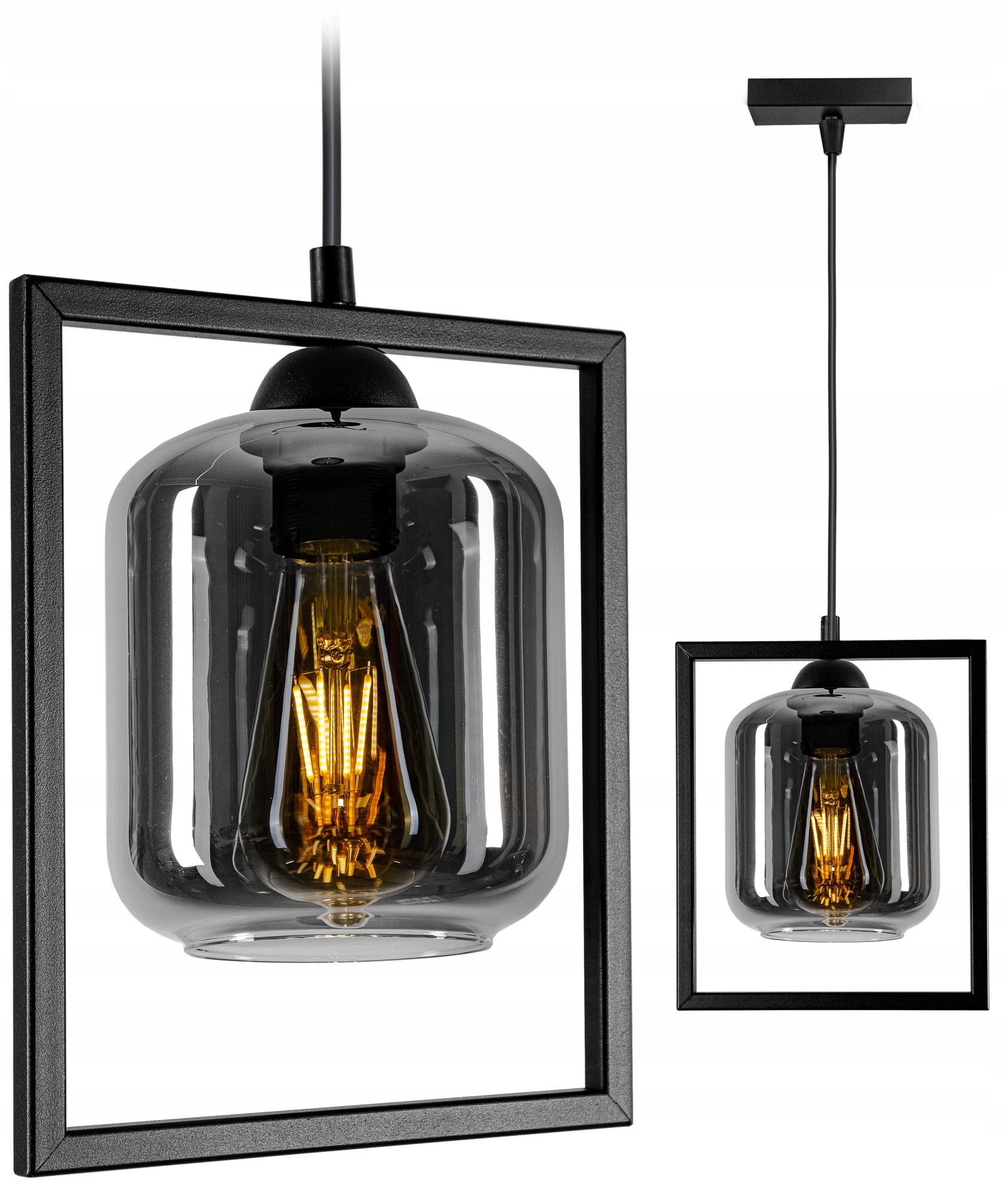 

Lampa Sufitowa Plafon Żyrandol Loft Edison Led