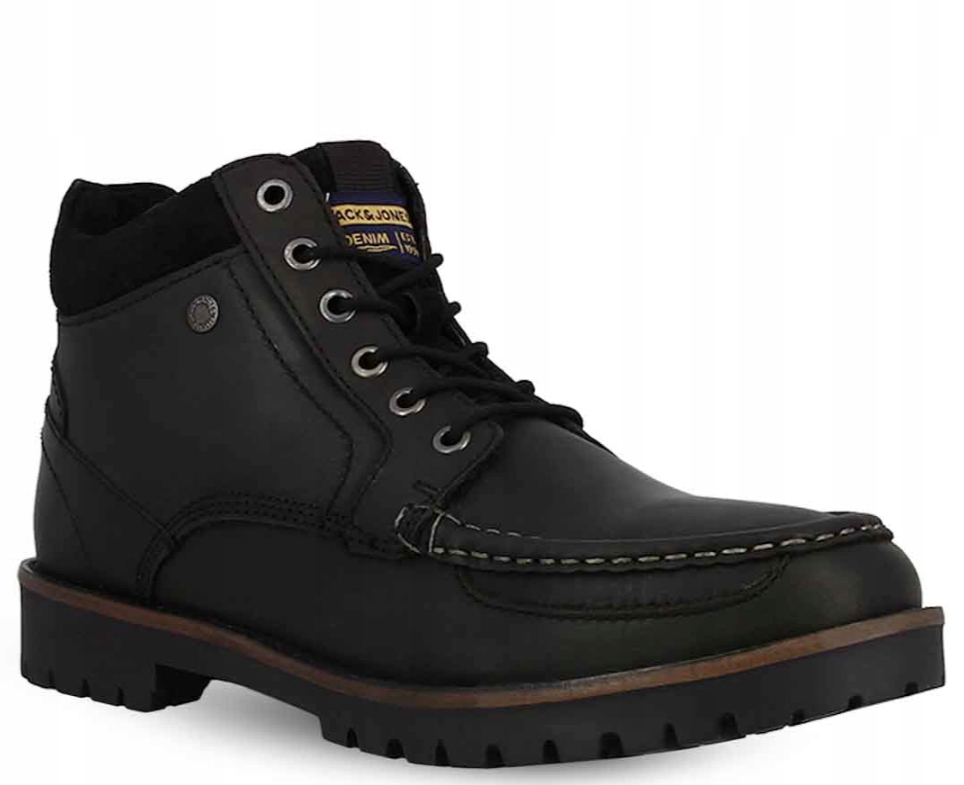 Jack & Jones Kotníkové Boty Pánské Kožené 46 1ŻGL