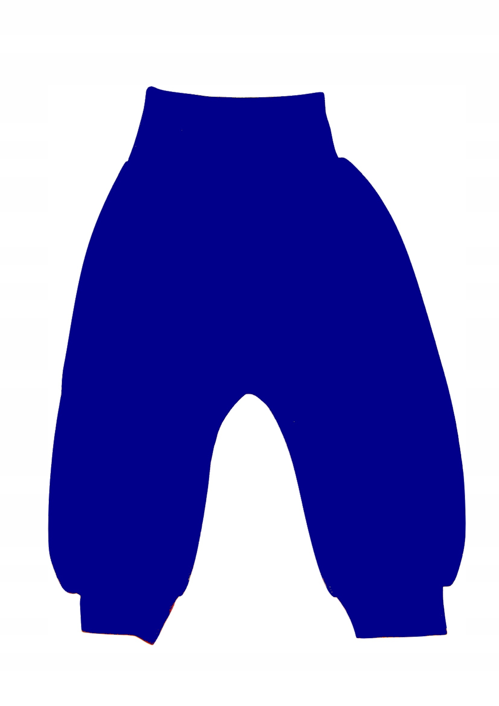 

Spodnie bezuciskowe Basic chabrowe 68