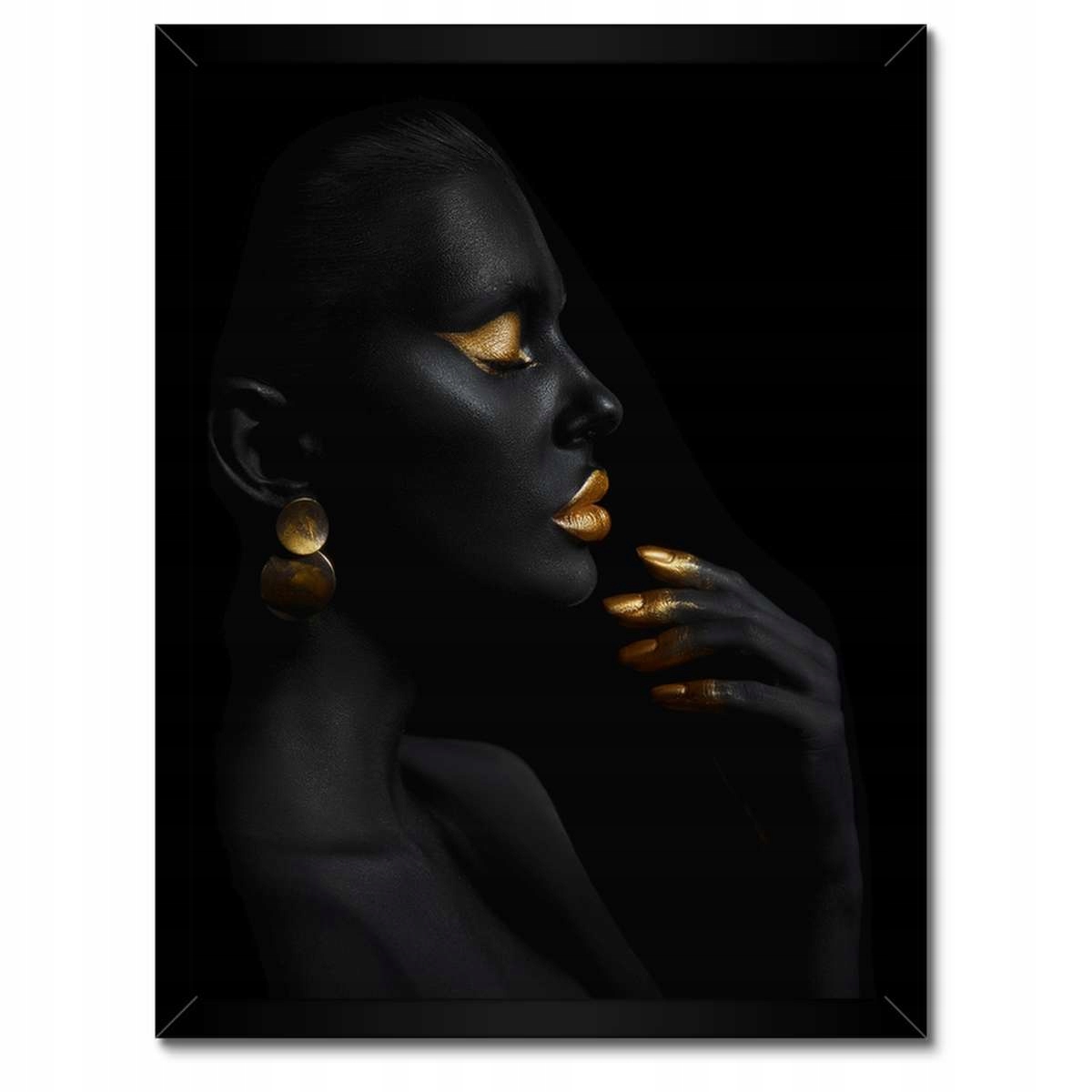 Plakáty v rámu 30x40 Make-up na bohaté zlato