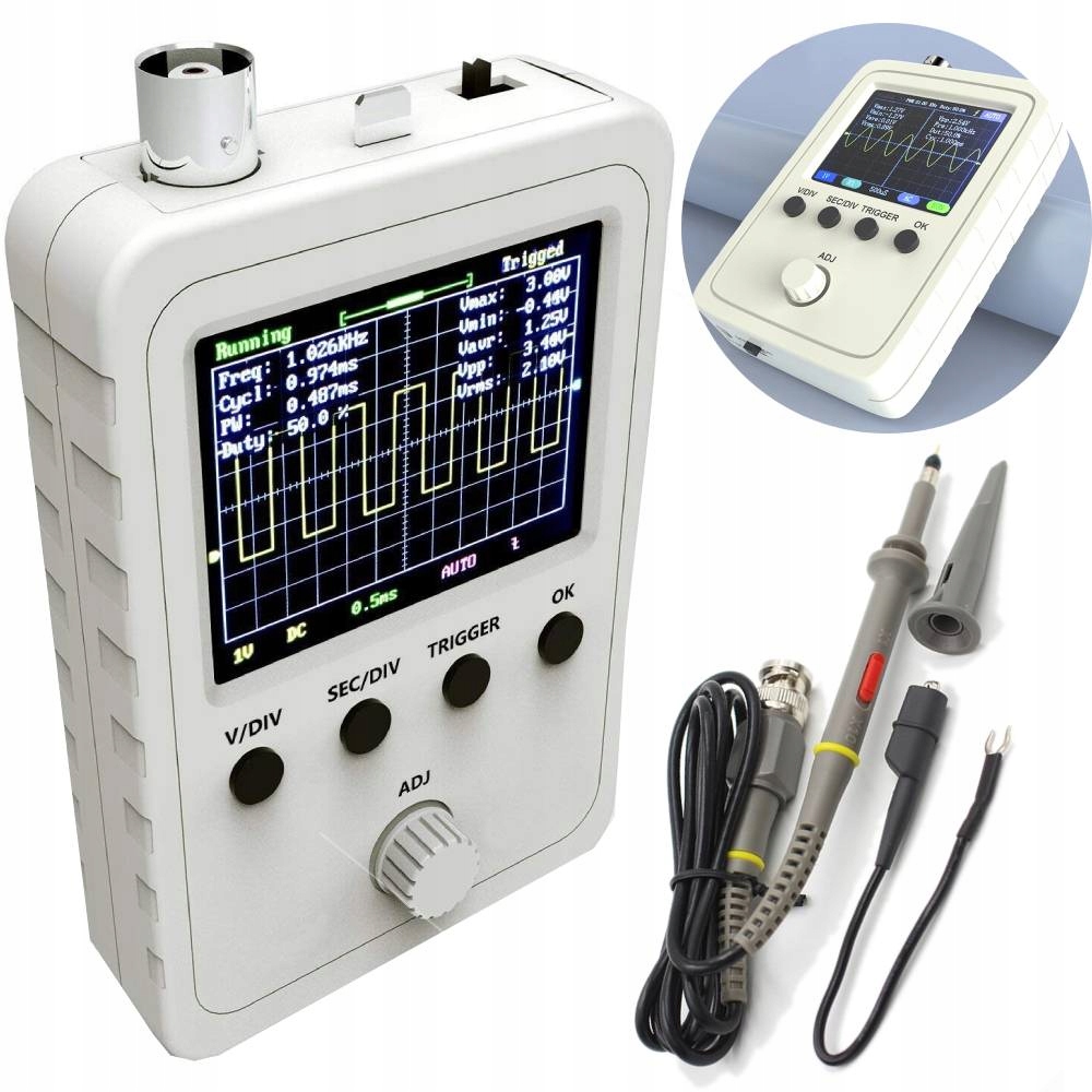 

Miniaturowy Jednokanałowy Oscyloskop Cyfrowy Shell