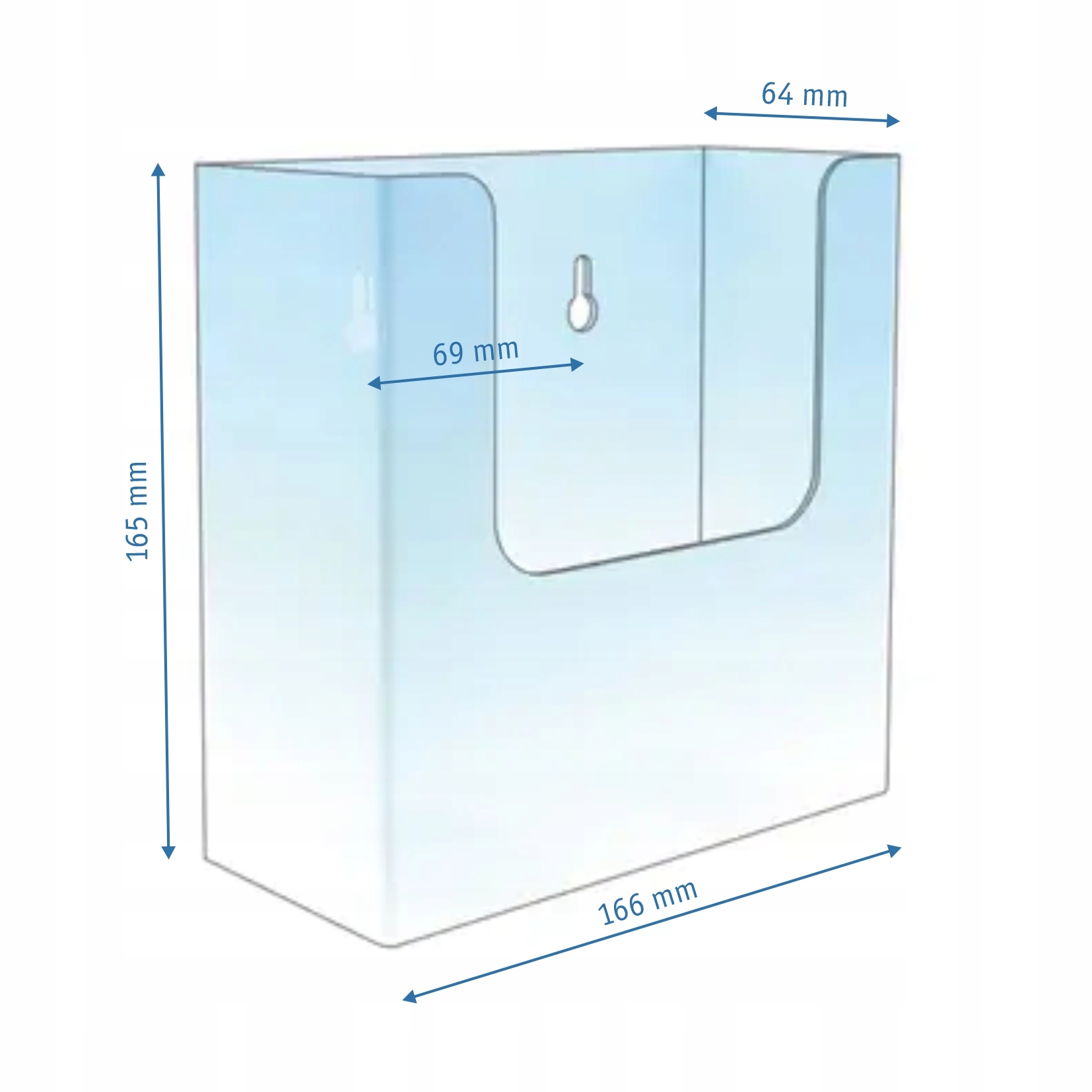 Ulotownik plexi / akryl / wylewany / A5 Kod producenta 67.0017.5