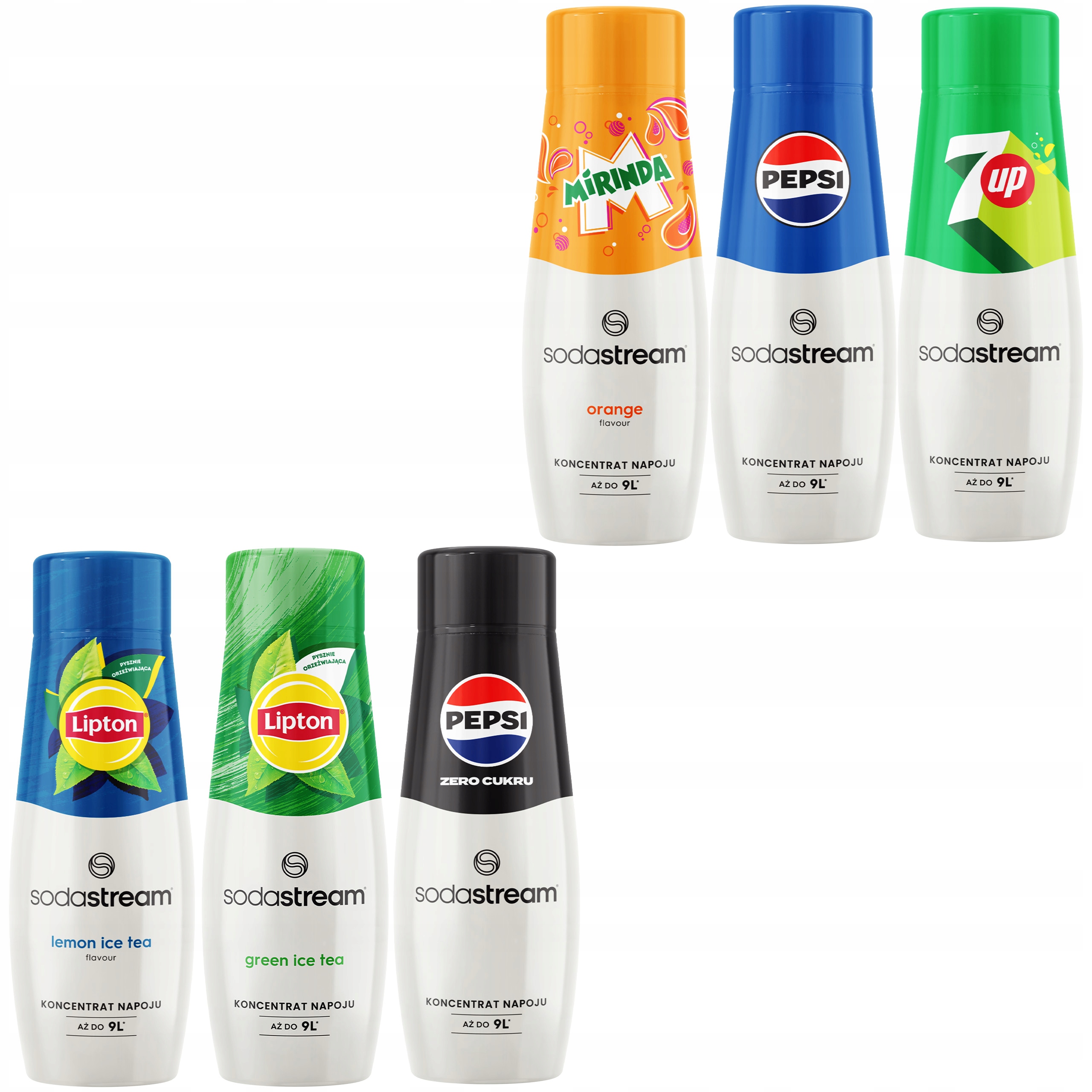 Sada koncentrátů na vodu s 6 příchutěmi SodaStream