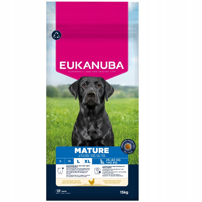 Eukanuba Mature Large Breeds Kuře 15 kg