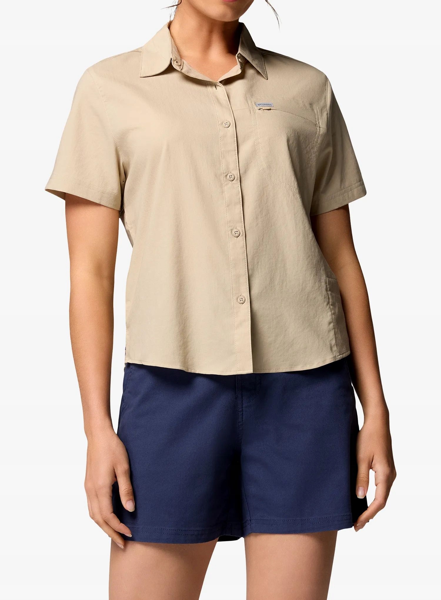 Dámská cestovní košile Columbia Silver Ridge Utility II S/s fossil M
