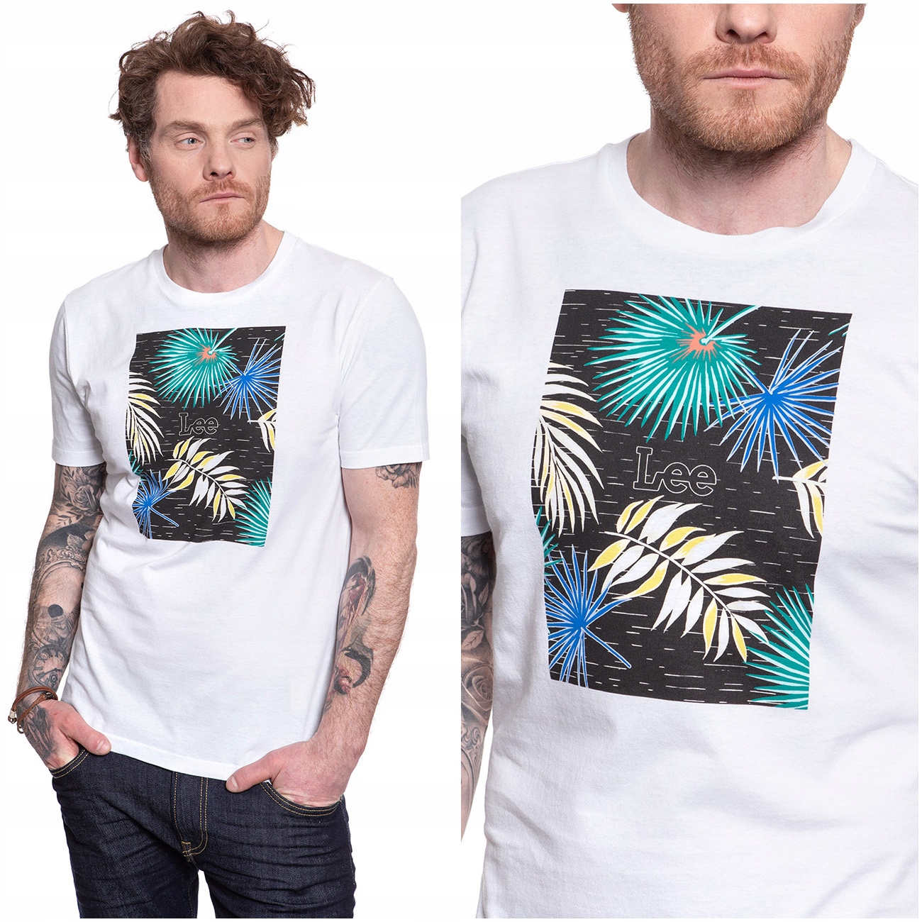 

Lee Botanical Męska Koszulka T-shirt Nadruk M