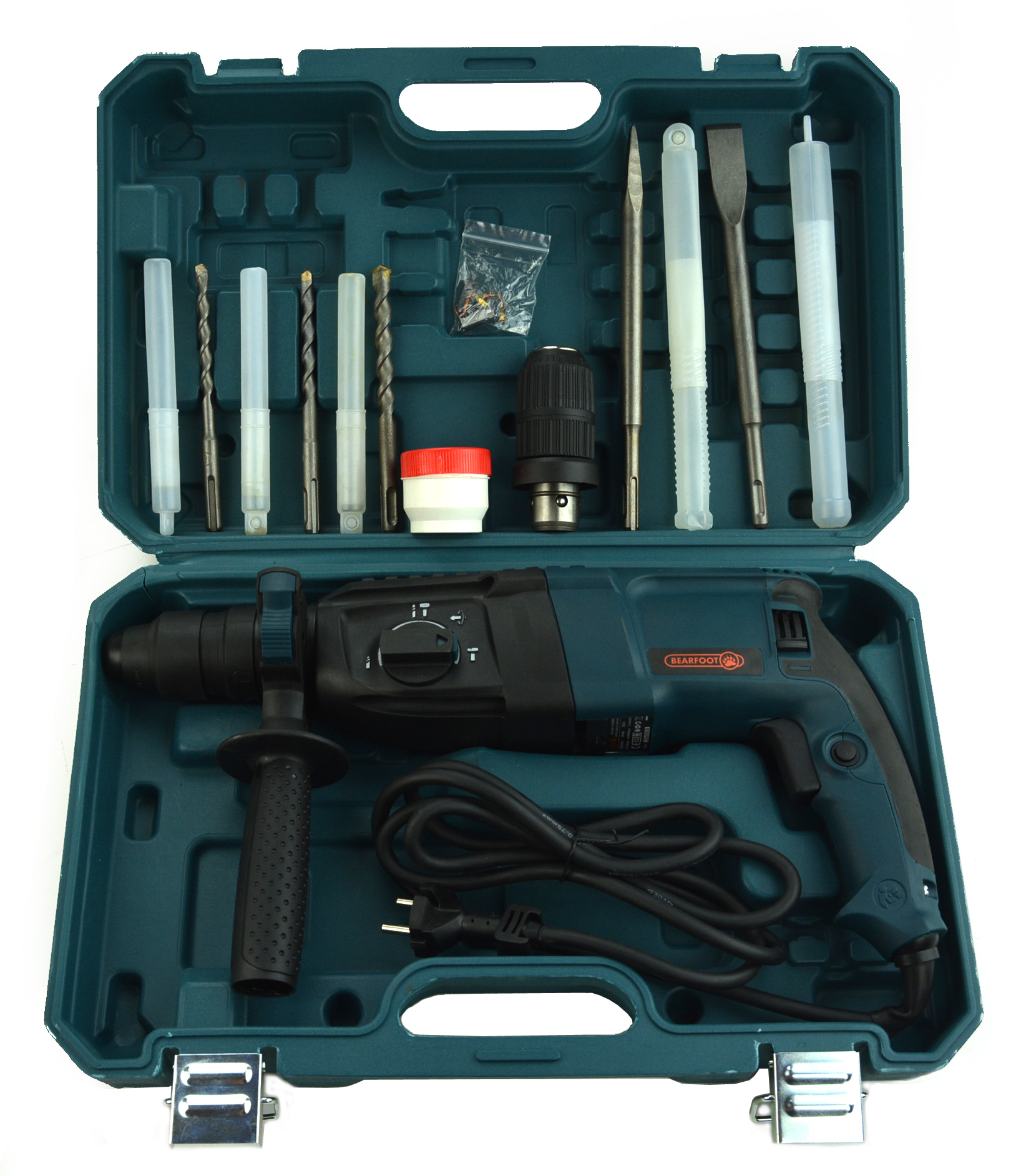 MŁOTOWIERTARKA WIERTARKA MŁOT UDAROWY WKRĘTARKA SDS ELEKTRYCZNA 2600W 4J Zasilanie sieciowe