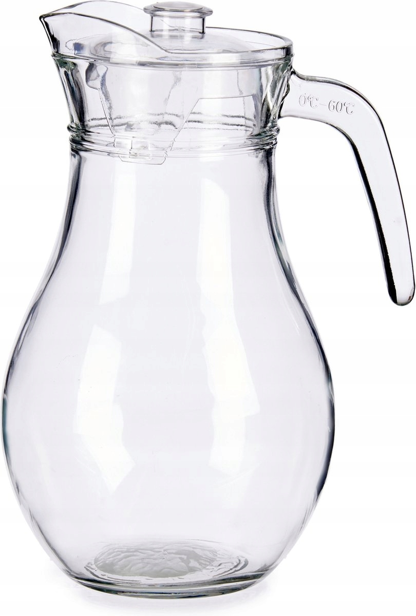 

Szklany dzbanek z pokrywą 1,8l karafka