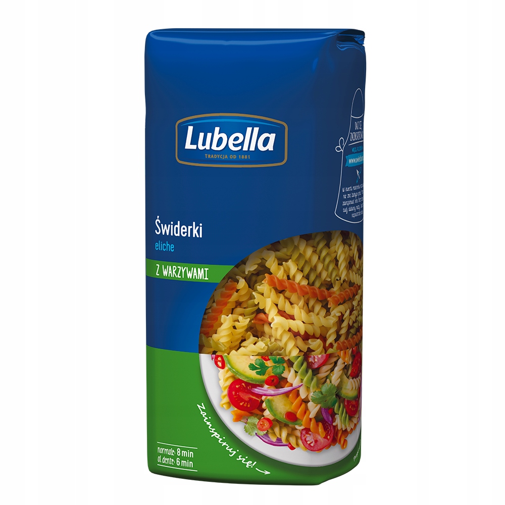 Makaron Lubella eliche świderki z warzywami 400 g