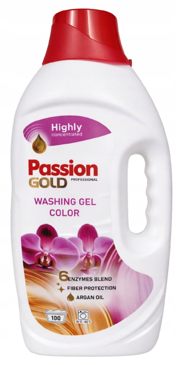 PASSION GOLD цветной гель 100 стирок 4L