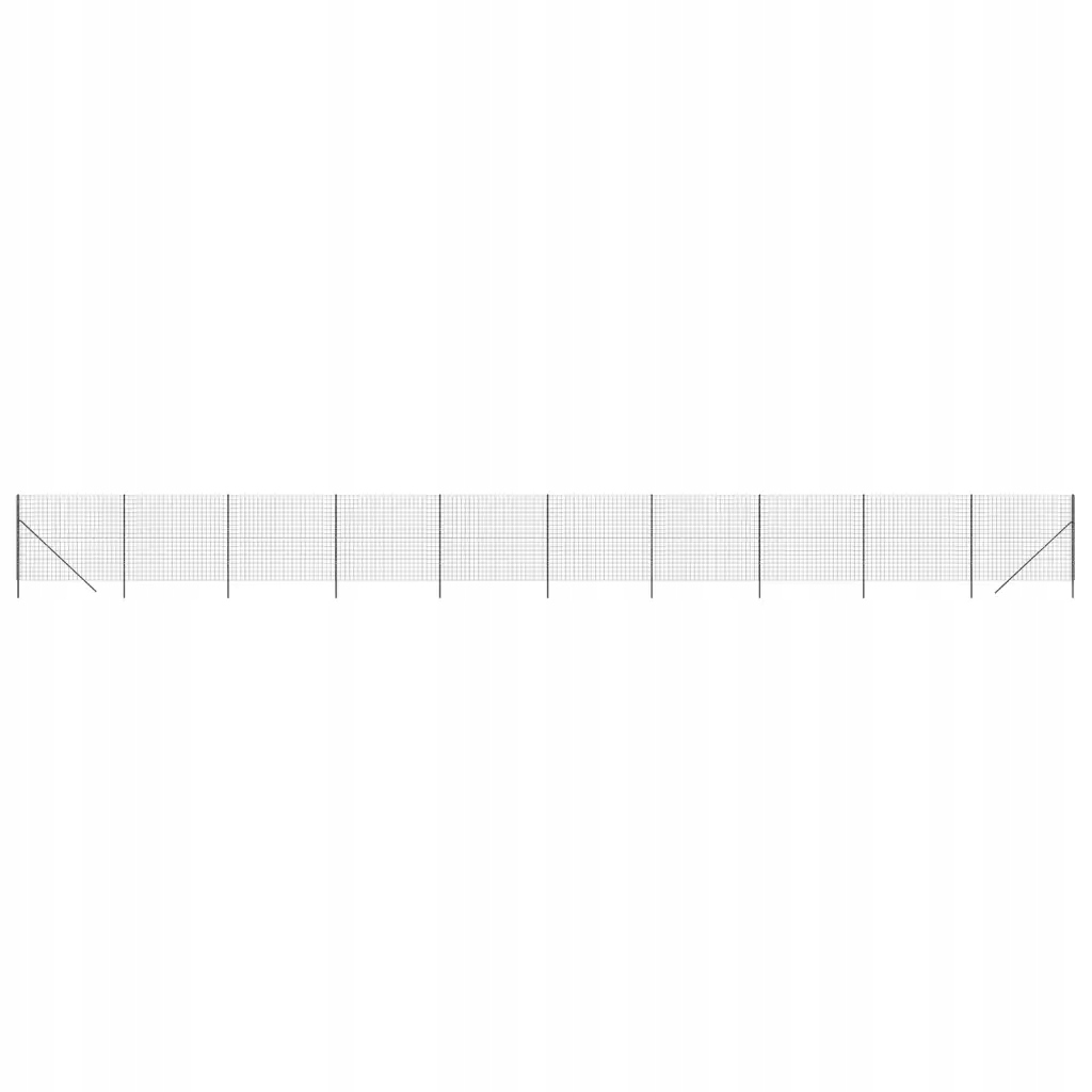 Ogrodzenie z siatki drucianej, antracytowe, 1,8x25 m