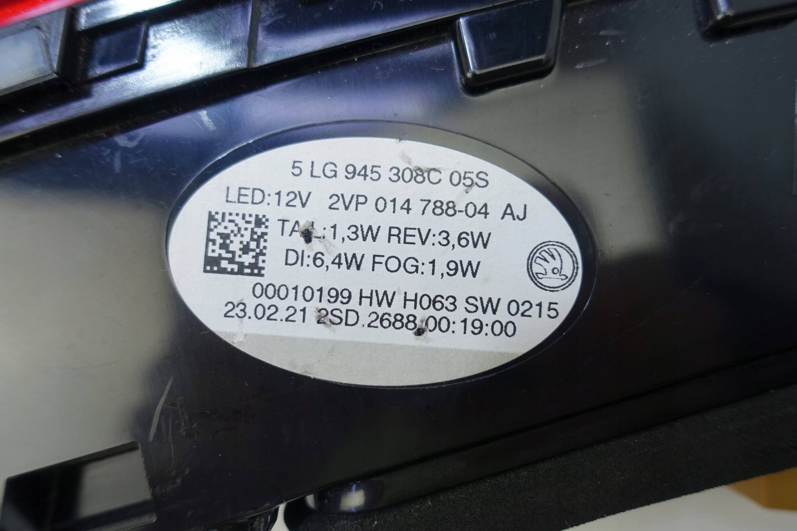 light right rear part right rear SKODA ENYAQ 5LG