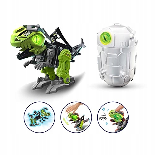 Biopod Dinosaur Robot Egg | 14 cm Mega Biopod Cyber Punk InMotion | Sound a Marka Silverlit