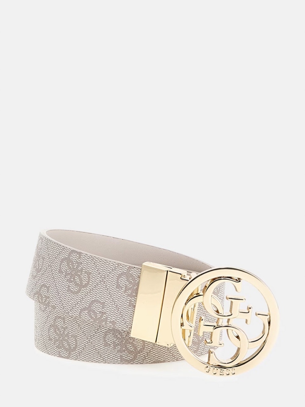 Nastavitelný a reverzibilní pásek Guess Nolana Logo Dove dámský oboustranný