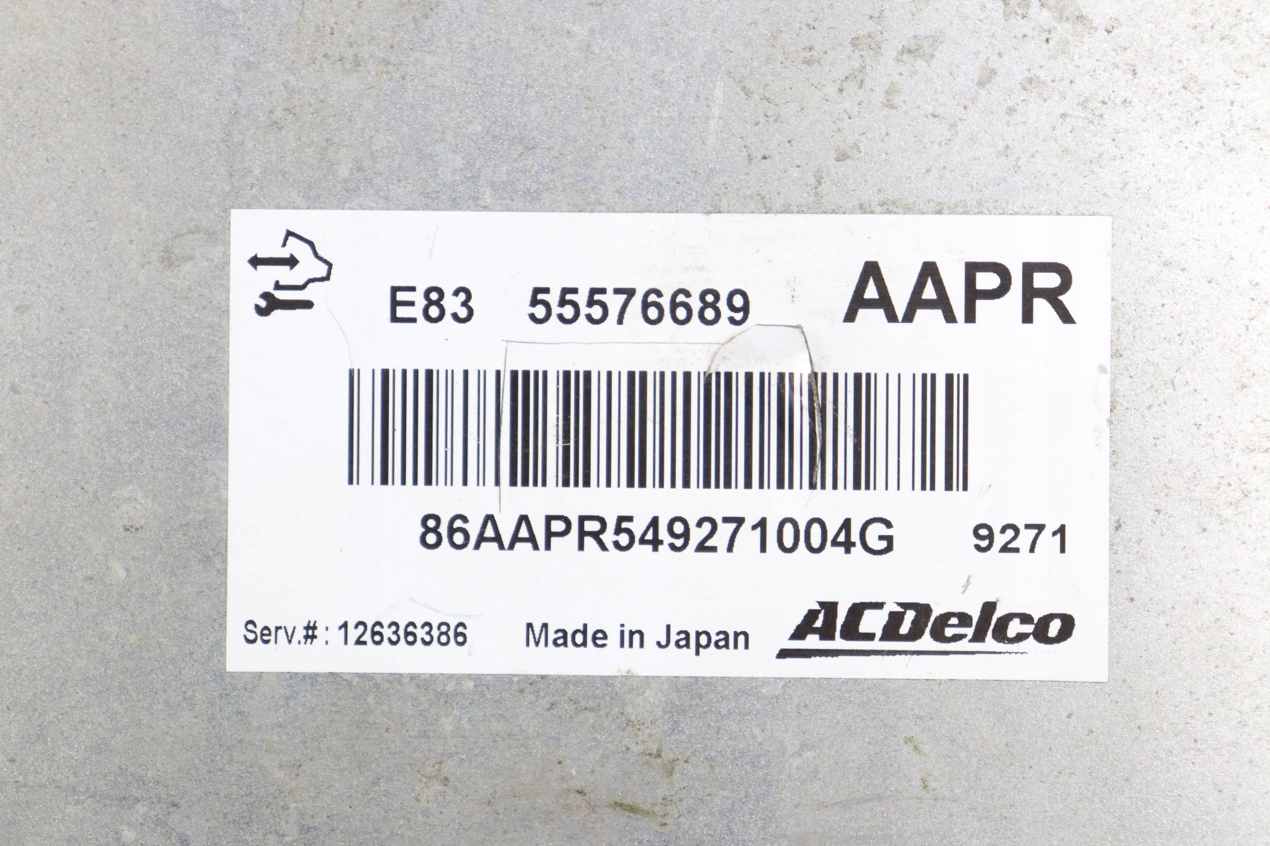 OPEL CORSA D computer control unit of the engine 1.2 16V 55576689 12636386