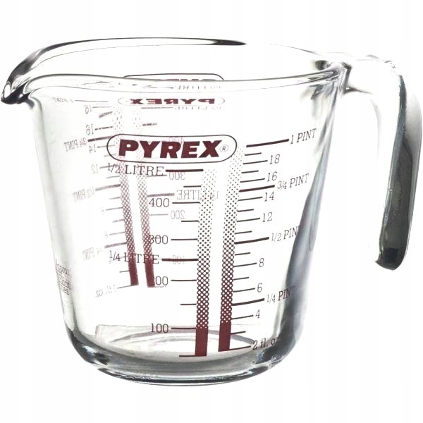 Dzbanek z miarką skalą miarka 0,5L PYREX