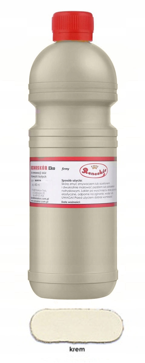 

Renoskór Farba Lakier Do Skóry Krem 480ML